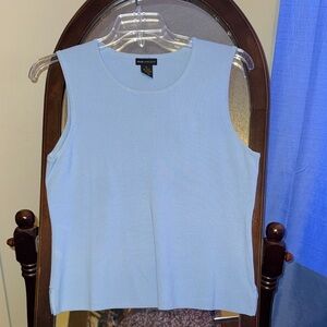 Elegant Sky Blue Sleeveless Tank Top